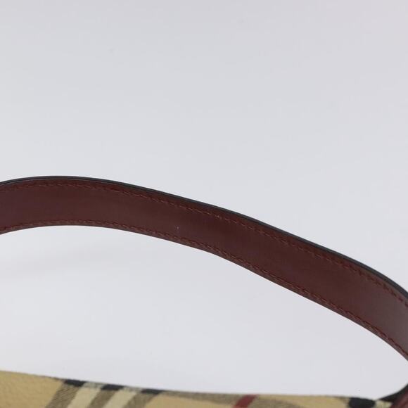 Burberry Nova Check Hand Bag Pvc Beige Silver - Picture 8 of 16